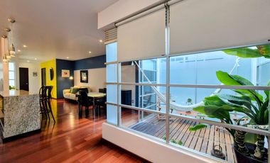RENTA PENTHOUSE AMUEBLADO CON ROOF GARDEN PRIVADO EN NUEVO LEON CONDESA