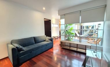 RENTA PENTHOUSE AMUEBLADO CON ROOF GARDEN PRIVADO EN NUEVO LEON CONDESA