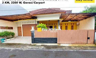 Rumah 6Kamar Siap huni mobil simpangan dekat PDAM Jajar laweyan Solo