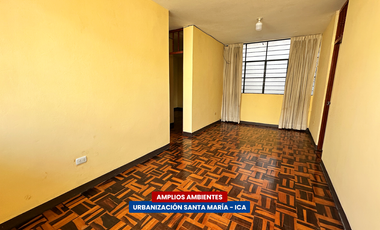 DEPARTAMENTO EN SEGUNDO PISO EN ALQUILER - URB. SANTA MARÍA (ICA)