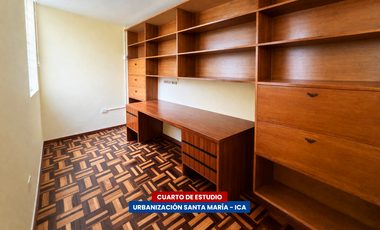DEPARTAMENTO EN SEGUNDO PISO EN ALQUILER - URB. SANTA MARÍA (ICA)