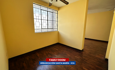 DEPARTAMENTO EN SEGUNDO PISO EN ALQUILER - URB. SANTA MARÍA (ICA)
