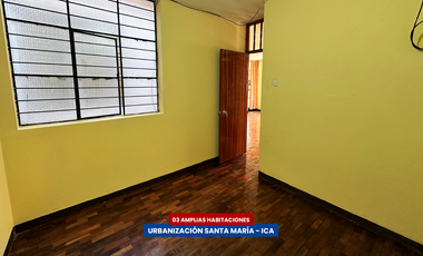 DEPARTAMENTO EN SEGUNDO PISO EN ALQUILER - URB. SANTA MARÍA (ICA)