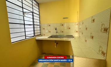 DEPARTAMENTO EN SEGUNDO PISO EN ALQUILER - URB. SANTA MARÍA (ICA)