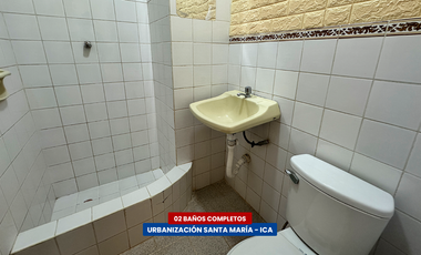 DEPARTAMENTO EN SEGUNDO PISO EN ALQUILER - URB. SANTA MARÍA (ICA)