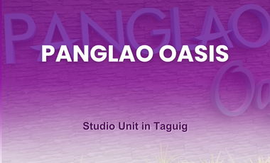 PANGLAO OASiS ( STUDIO UNIT )  FOR RENT