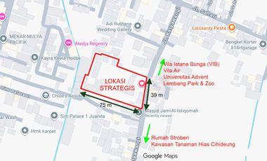 Dijual Cepat Tanah Cocok Untuk Tempat Usaha Di Jalan Karyawangi Parongpong Bandung