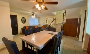 CASA EN RENTA AMUEBLADA EN BONATERRA APODACA – 3 NIVELES, TERRAZA, EXCELENTE UBICACIÓN