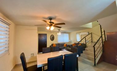 CASA EN RENTA AMUEBLADA EN BONATERRA APODACA – 3 NIVELES, TERRAZA, EXCELENTE UBICACIÓN