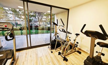 DEPARTAMENTO 2 DORMITORIOS ESTILO MARIPOSA, GRAN BALCON, CALLE COLOMBIA 7738, LA FLORIDA