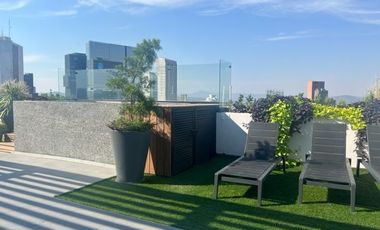 Loft seminuevo en renta junto Glorieta Colón, nivel 10 a 300 mts de Midtown
