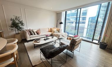 Departamento Nuevo Amueblado con Terraza Privada en Santa Fe (Mantenimiento Incluido)