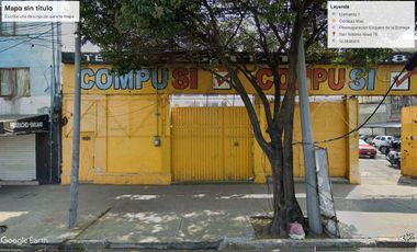 Renta de Terreno Comercial 1,884 m² | Av. San Antonio Abad, Cuauhtémoc | Uso de Suelo Mixto