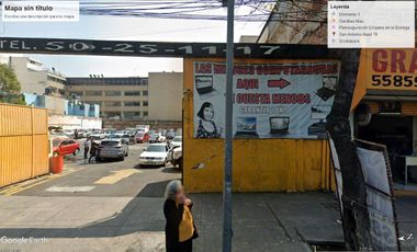 Renta de Terreno Comercial 1,884 m² | Av. San Antonio Abad, Cuauhtémoc | Uso de Suelo Mixto