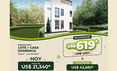 INVIERTE EN CALANGO: LOTES DESDE 100 M² + BUNGALOWS o CASA