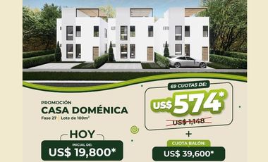 INVIERTE EN CALANGO: LOTES DESDE 100 M² + BUNGALOWS o CASA