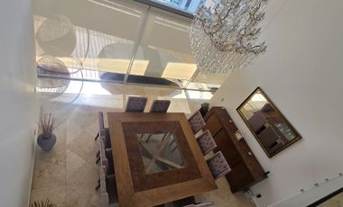 Penthouse de lujo en renta, amueblado, terraza, Bosque Real