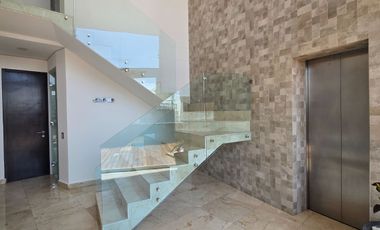 Penthouse de lujo en renta, amueblado, terraza, Bosque Real