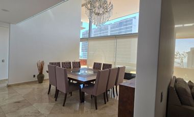 Penthouse de lujo en renta, amueblado, terraza, Bosque Real