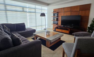 Penthouse de lujo en renta, amueblado, terraza, Bosque Real