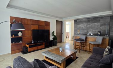 Penthouse de lujo en renta, amueblado, terraza, Bosque Real
