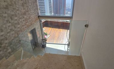 Penthouse de lujo en renta, amueblado, terraza, Bosque Real