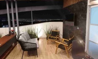 RENTA DE DEPARTAMENTO EN JURIQUILLA AMUEBLADO MODERNO CON ROOF GARDEN padre