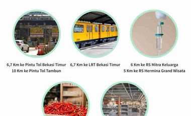 Dijual Rumah Baru Dekat Kota Bekasi Timur, 2 LANTAI, Mewah, Harga Murah, Bisa KPR