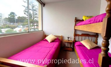 EN VENTA! BELLO DEPARTAMENTO EN PRIMERA LINEA ALGARROBO | 3D + 2B + 1E | PIEZA Y BAÑO Y PIEZA DE SERVICIO