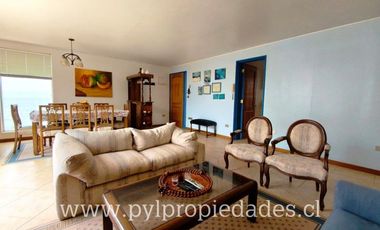 EN VENTA! BELLO DEPARTAMENTO EN PRIMERA LINEA ALGARROBO | 3D + 2B + 1E | PIEZA Y BAÑO Y PIEZA DE SERVICIO