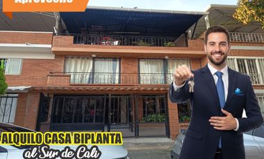 ALQUILO EXCELENTE CASA BIPLANTA AL SUR DE CALI EN CANEY.