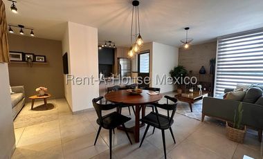 Departamento Nuevo en venta Zakia, Planta Alta | 2 recamaras, área TV | Alberca, Gimnasio, Jardín