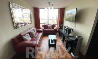 DEPARTAMENTO SEMI AMOBLADO EN VENTA EN CONDOMINIO SEGURO – 84 m² + COCHERA.
