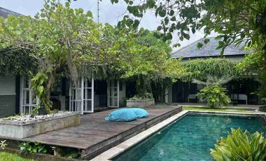 Dijual villa dengan view sawah spektakuler dan langka di Canggu kaba kaba Bali