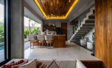 Di jual Vila Modern siap huni 3 bedroom kawasan strategis dekat pantai Jimbaran