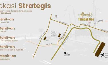 Rumah Dijual Dekat Surabaya Timur 1Lantai Dan 2Lantai Di Alana Regency Tambak Oso