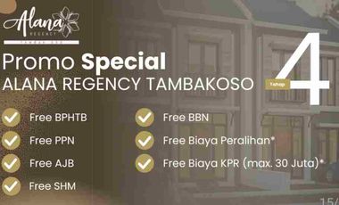 Rumah Dijual Dekat Surabaya Timur 1Lantai Dan 2Lantai Di Alana Regency Tambak Oso