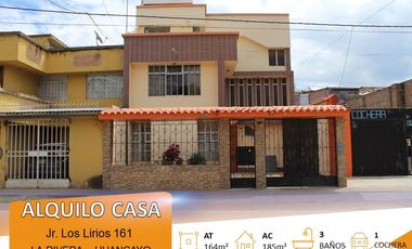 ALQUILO CASA COMERCIAL EN LA RIVERA, HUANCAYO