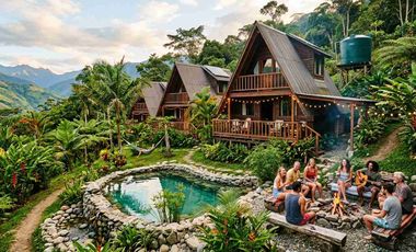 Haz aquí tus cabañas Airbnb, zona turística San Roque de Cumbaza