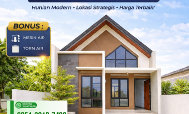 Rumah 1 Lantai Baru Modern Minimalis Dekat kantor walikota Tangsel