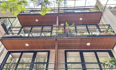 Casa en Condominio a Estrenar con Balcón, Terraza y Roof en Colonia Condesa, calle Mazatlán, Benito Juárez #25-3263 AVC