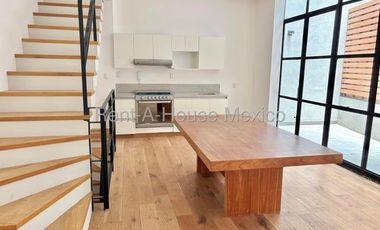 Casa en Condominio a Estrenar con Balcón, Terraza y Roof en Colonia Condesa, calle Mazatlán, Benito Juárez #25-3263 AVC