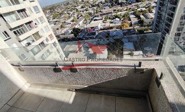 Hermoso Departamento Piso 14, con 2 Dormitorios, 1 Baño, Bodega, Estacionamiento, Comuna de La Cisterna.