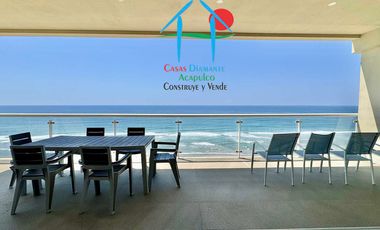 Departamento de playa, con vista al mar, en renta vacacional para 8 personas