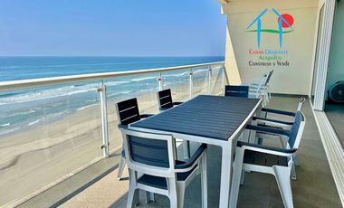 Departamento de playa, con vista al mar, en renta vacacional para 8 personas