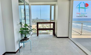 Departamento de playa, con vista al mar, en renta vacacional para 8 personas