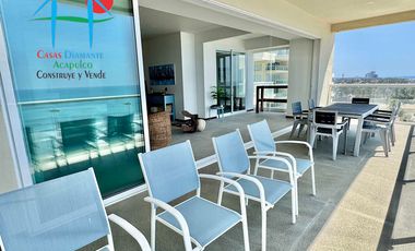 Departamento de playa, con vista al mar, en renta vacacional para 8 personas
