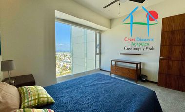 Departamento de playa, con vista al mar, en renta vacacional para 8 personas