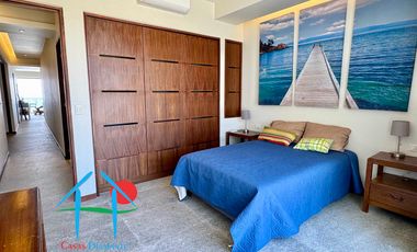 Departamento de playa, con vista al mar, en renta vacacional para 8 personas