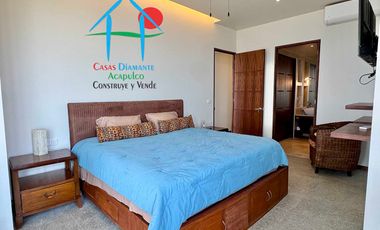 Departamento de playa, con vista al mar, en renta vacacional para 8 personas